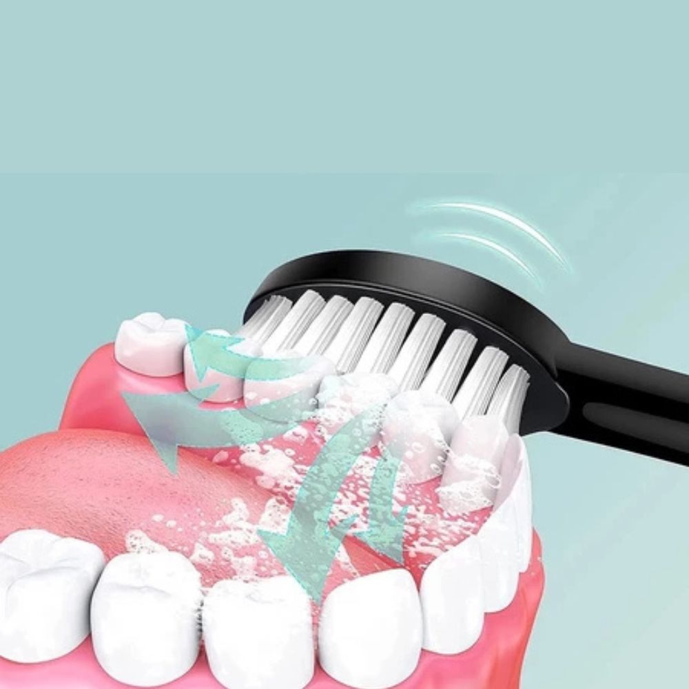 Waterproof USB Rechargeable Electric Toothbrush, 6 Modes