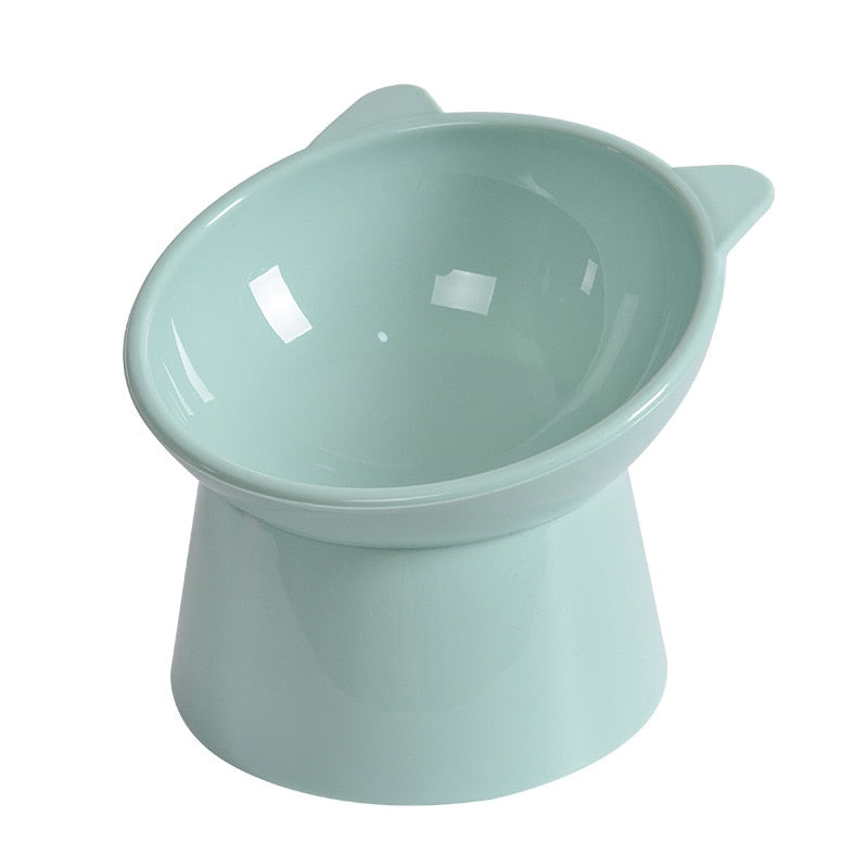 Elevated Anti-Slip Cat Bowl 45° Tilt for Pet Health