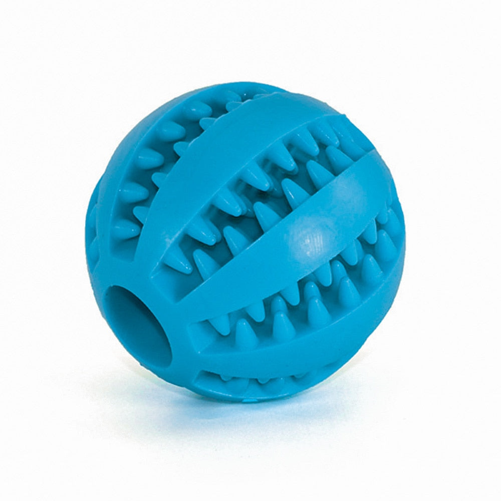 Dental Cleaning Pet Ball Toy with Treat Dispenser, 6cm