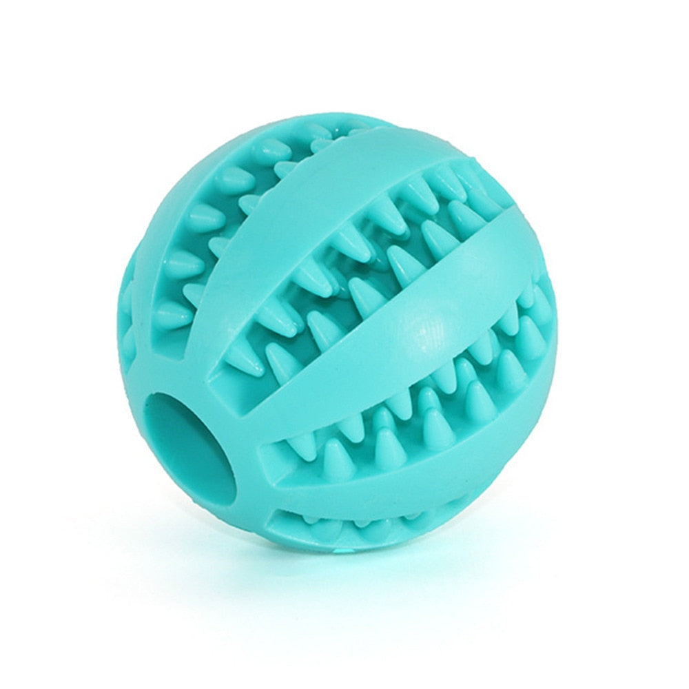 Dental Cleaning Pet Ball Toy with Treat Dispenser, 6cm