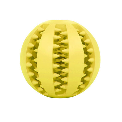 Dental Cleaning Pet Ball Toy with Treat Dispenser, 6cm