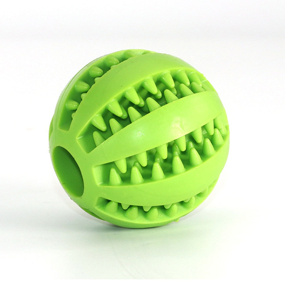 Dental Cleaning Pet Ball Toy with Treat Dispenser, 6cm