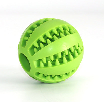 Dental Cleaning Pet Ball Toy with Treat Dispenser, 6cm