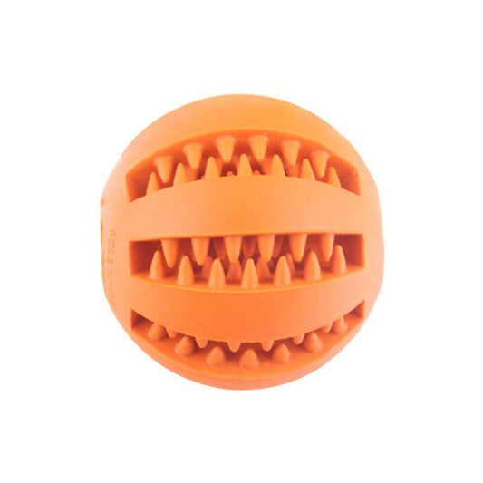 Dental Cleaning Pet Ball Toy with Treat Dispenser, 6cm