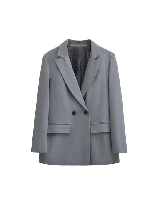 PowerEdge – Women’s Double-Breasted Office Blazer