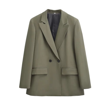 PowerEdge – Women’s Double-Breasted Office Blazer