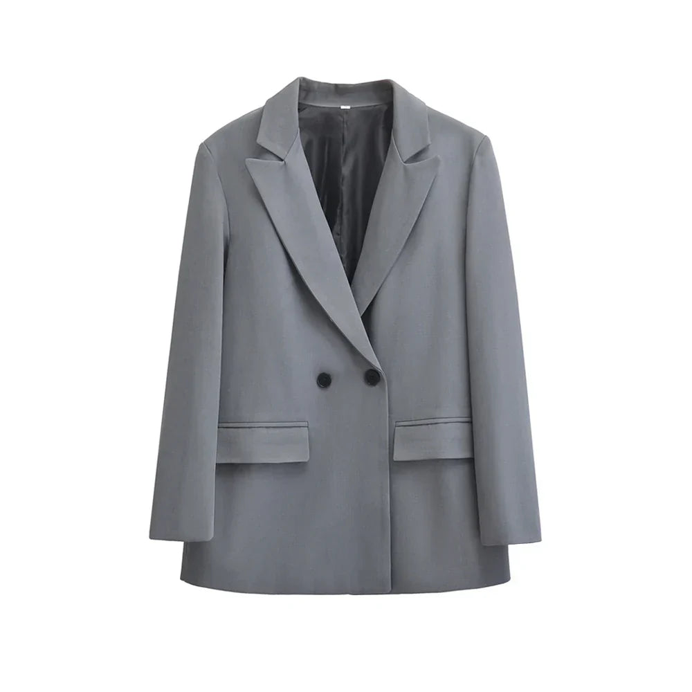 PowerEdge – Women’s Double-Breasted Office Blazer