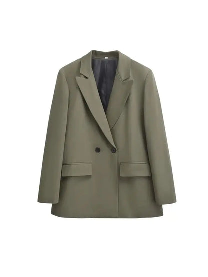 PowerEdge – Women’s Double-Breasted Office Blazer