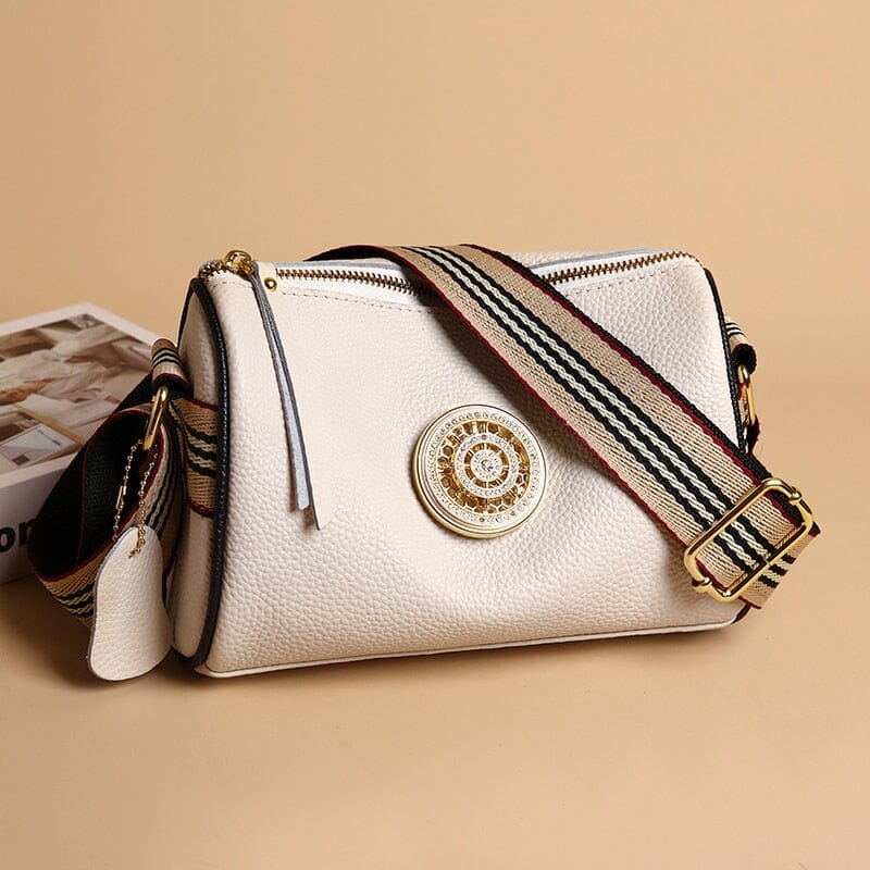 Elegant Genuine Leather Women's Handbag - Multiple Colors
