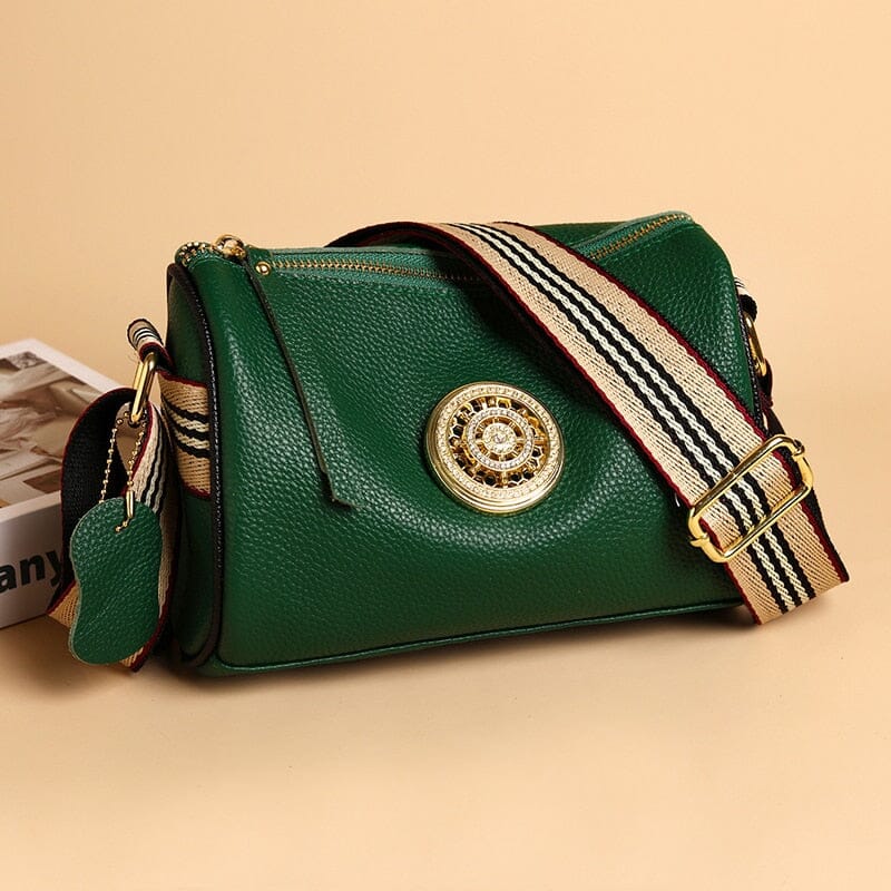 Elegant Genuine Leather Women's Handbag - Multiple Colors