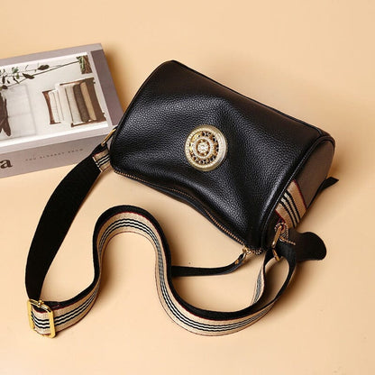 Elegant Genuine Leather Women's Handbag - Multiple Colors