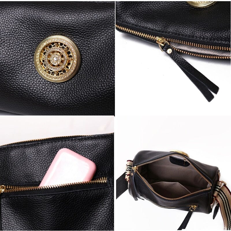 Elegant Genuine Leather Women's Handbag - Multiple Colors