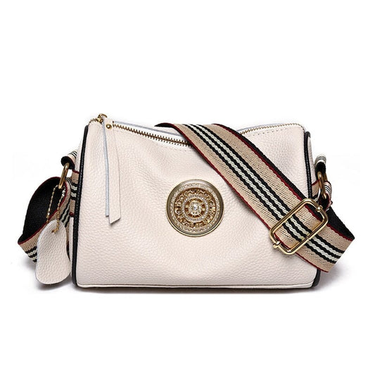 Elegant Genuine Leather Women's Handbag - Multiple Colors