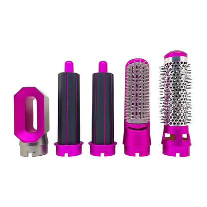 5-in-1 Professional Hair Styling Brush: Dry, Straighten, Curl