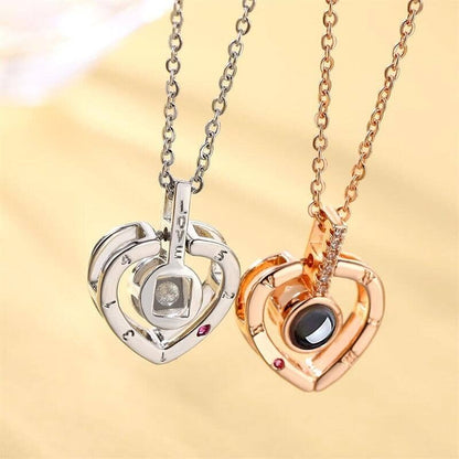 I Love You in 100 Languages Pendant Necklace