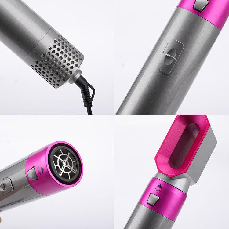 5-in-1 Professional Hair Styling Brush: Dry, Straighten, Curl