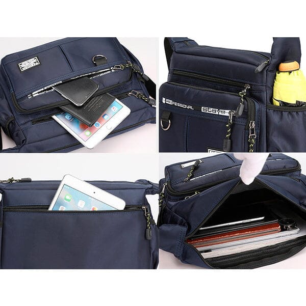 Waterproof Men's Shoulder Backpack - Large Capacity