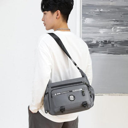 Waterproof Men's Shoulder Backpack - Large Capacity
