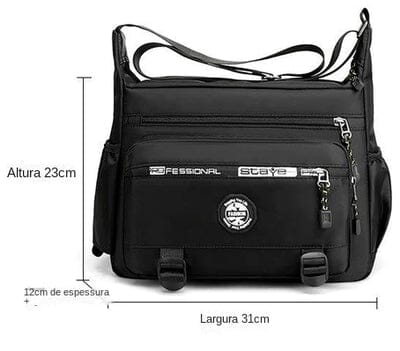 Waterproof Men's Shoulder Backpack - Large Capacity
