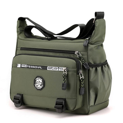 Waterproof Men's Shoulder Backpack - Large Capacity