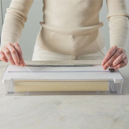 Kitchen Drawer Organizer & Dual Roll Cutter
