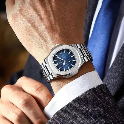 Fusion Luxury Men's Watch: Elegant & Waterproof