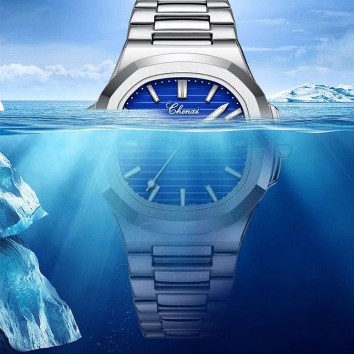 Fusion Luxury Men's Watch: Elegant & Waterproof