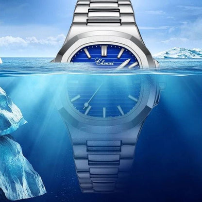 Fusion Luxury Men's Watch: Elegant & Waterproof