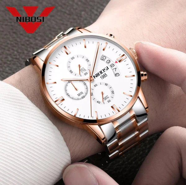 Luxury Waterproof Stainless Steel Men's Watch