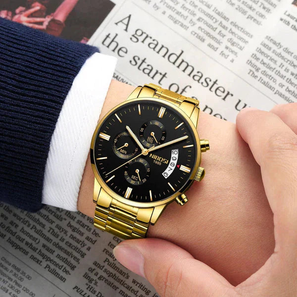 Luxury Waterproof Stainless Steel Men's Watch