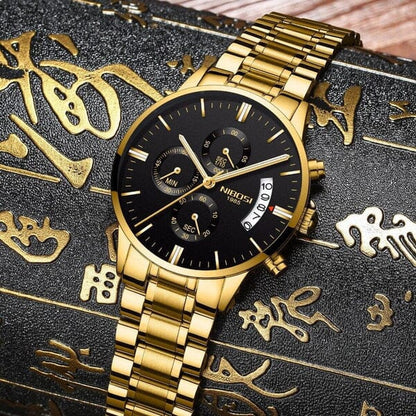 Luxury Waterproof Stainless Steel Men's Watch