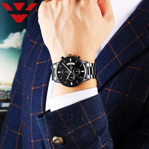 Luxury Waterproof Stainless Steel Men's Watch