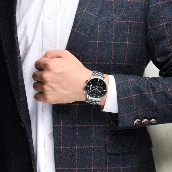 Luxury Waterproof Stainless Steel Men's Watch