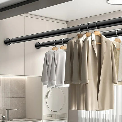 6-Meter Telescopic Clothesline - Easy No-Drill Installation